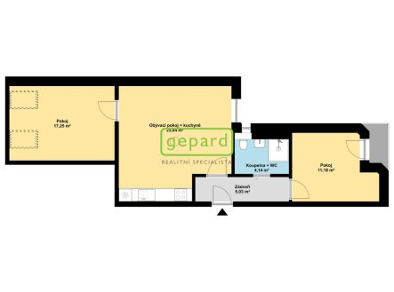 Pronájem bytu, 3+kk, 65 m²