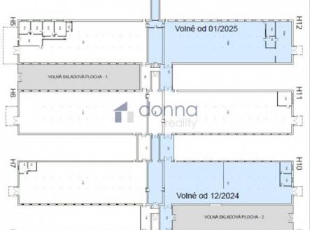 Pronájem - skladovací prostor, 863 m²