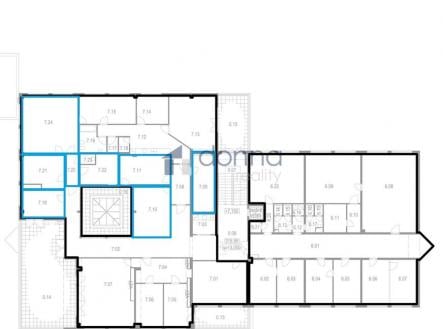 Pronájem - kanceláře, 268 m²