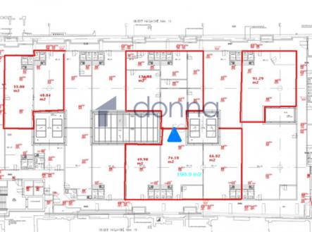 Pronájem kanceláře, 134 m²