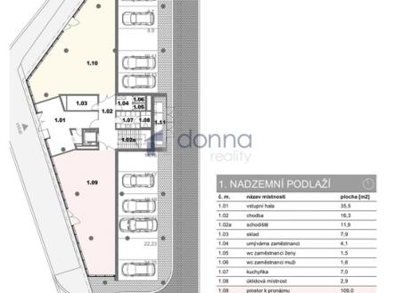 Pronájem obchodní prostor, 124 m²