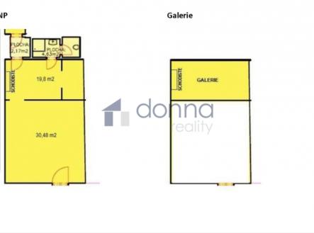 Pronájem obchodní prostor, 57 m²