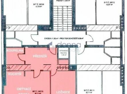 Pronájem bytu, 2+kk, 76 m²