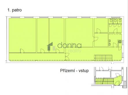 Pronájem kanceláře, 206 m²