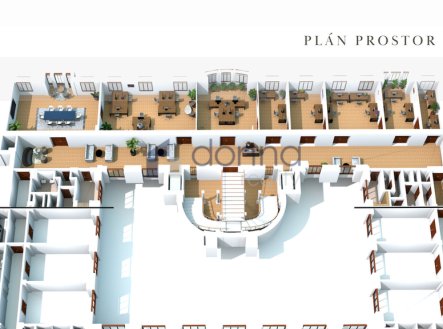 Pronájem kanceláře, 361 m²