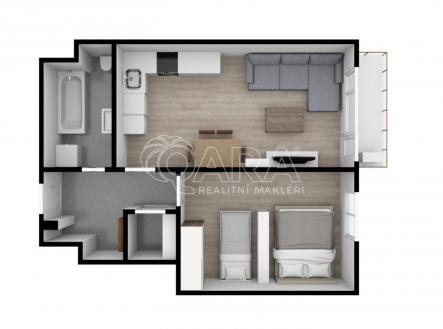 Pronájem bytu, 2+kk, 60 m²