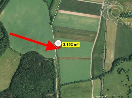 Prodej pozemku, zemědělská půda, 3 152 m²
