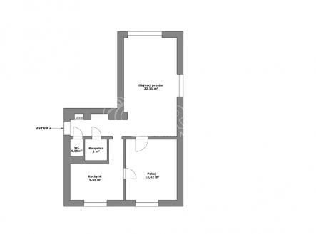 Prodej bytu, 2+kk, 56 m²
