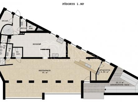 Prodej - restaurace, 167 m²