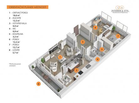 Prodej bytu, 3+1, 75 m²