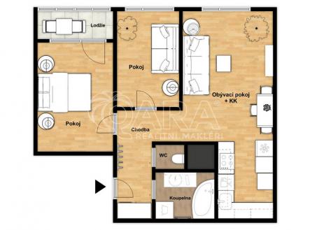 Prodej bytu, 3+kk, 58 m²