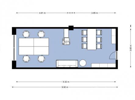 Pronájem - kanceláře, 34 m²