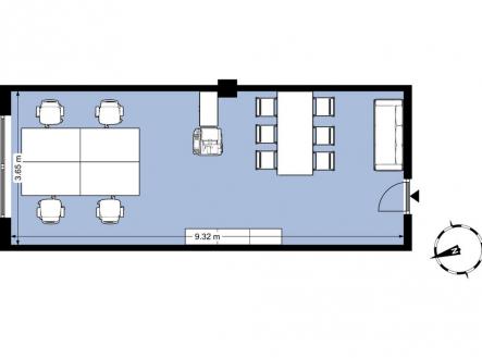 Pronájem - kanceláře, 34 m²