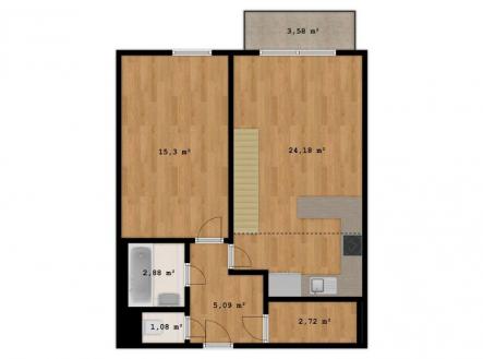 Prodej bytu, 3+kk, 159 m²