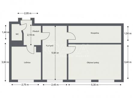 Prodej bytu, 2+1, 67 m²