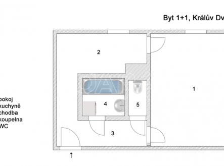 Pronájem bytu, 1+1, 37 m²