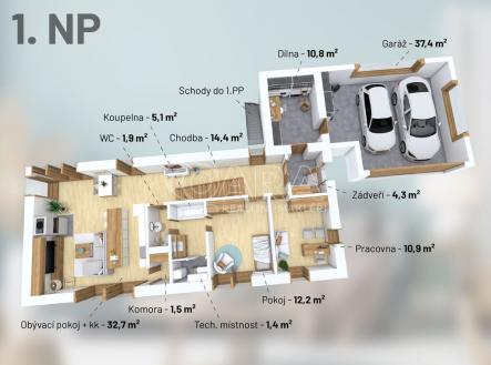 Pronájem - dům/vila, 161 m²