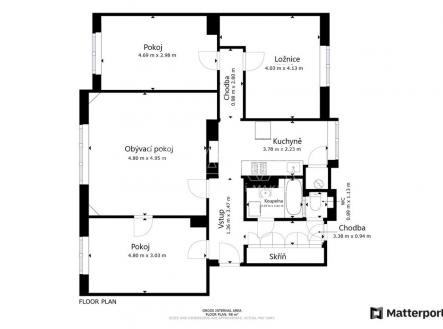 Prodej bytu, 4+1, 92 m²