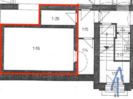 Pronájem - skladovací prostor, 28 m²