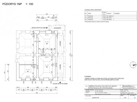 Pronájem kanceláře, 84 m²