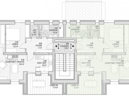 Prodej bytu, 3+kk, 88 m²