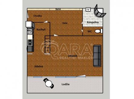 Prodej bytu, 1+1, 56 m²