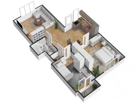 Pronájem bytu, 3+kk, 63 m²