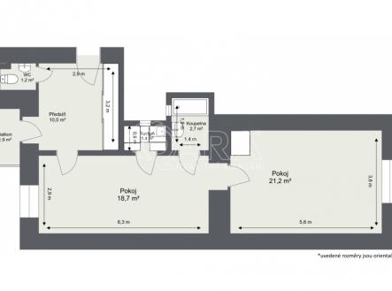 Prodej bytu, 2+kk, 56 m²