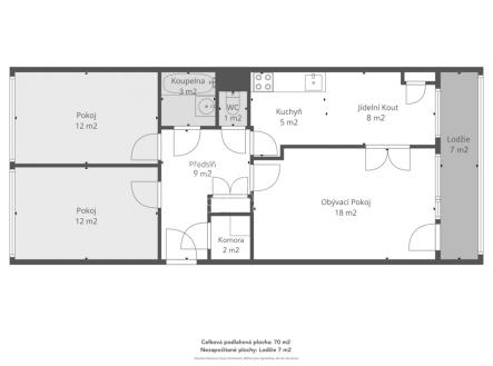 Prodej bytu, 3+1, 79 m²