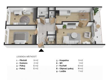 Prodej bytu, 3+1, 79 m²