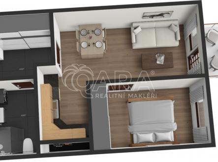 Pronájem bytu, 2+kk, 38 m²