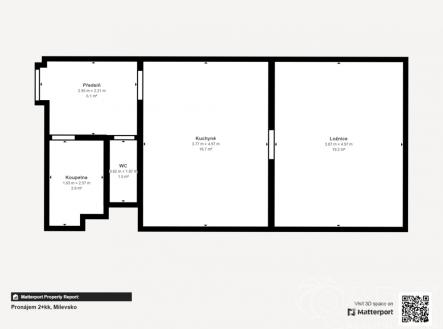 Pronájem bytu, 2+kk, 49 m²