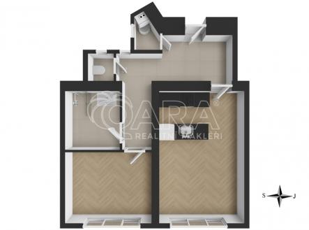 Pronájem bytu, 2+kk, 62 m²