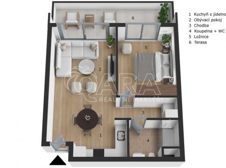 Prodej bytu, 2+kk, 73 m²
