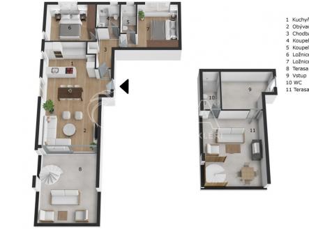 Prodej bytu, 3+kk, 156 m²
