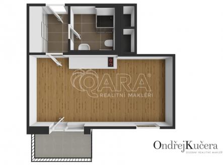 Pronájem bytu, 1+kk, 38 m²