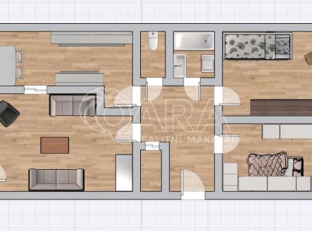 Pronájem bytu, 3+1, 72 m²