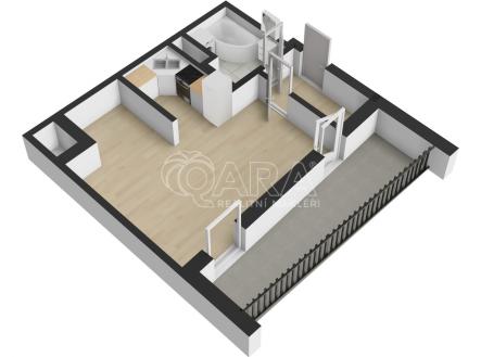 Prodej bytu, 1+kk, 50 m²