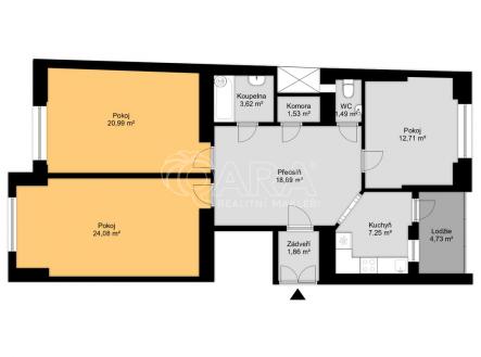 Prodej bytu, 4+kk, 99 m²