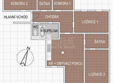 Pronájem bytu, 3+kk, 90 m²