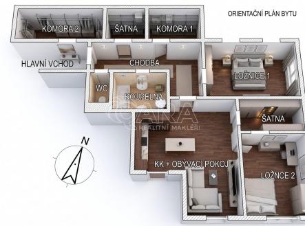 Pronájem bytu, 3+kk, 95 m²