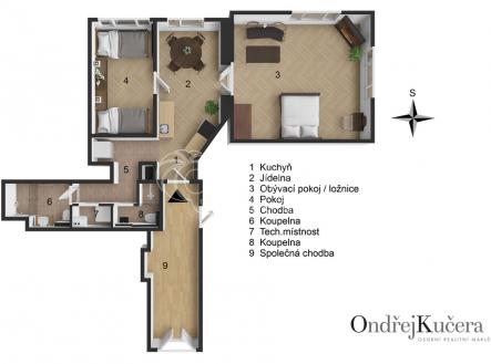 Prodej bytu, 2+1, 65 m²