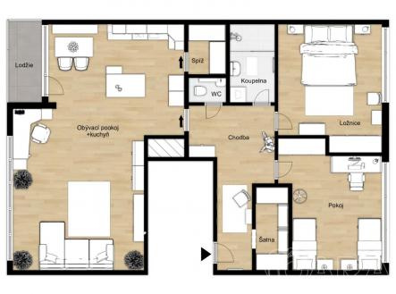 Prodej bytu, 3+kk, 101 m²