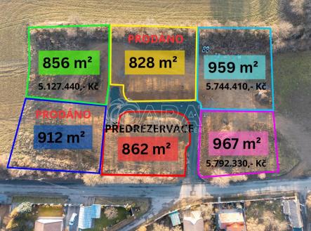 Prodej pozemku pro bydlení, 862 m²