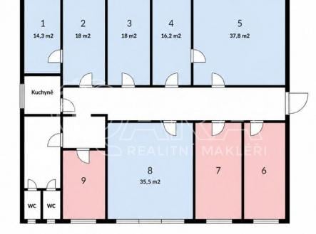 Pronájem kanceláře, 191 m²