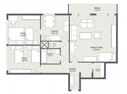 Prodej bytu, 3+1, 99 m²