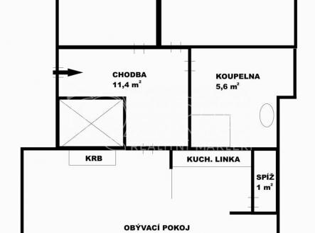 Pronájem bytu, 3+kk, 111 m²