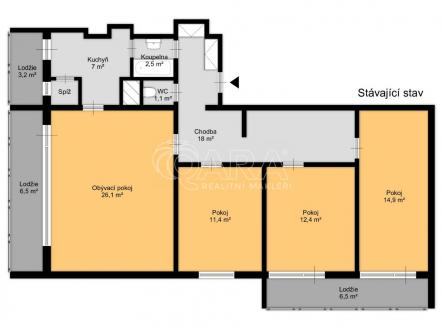 Prodej bytu, 4+1, 109 m²
