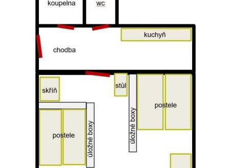 Pronájem bytu, 1+1, 40 m²