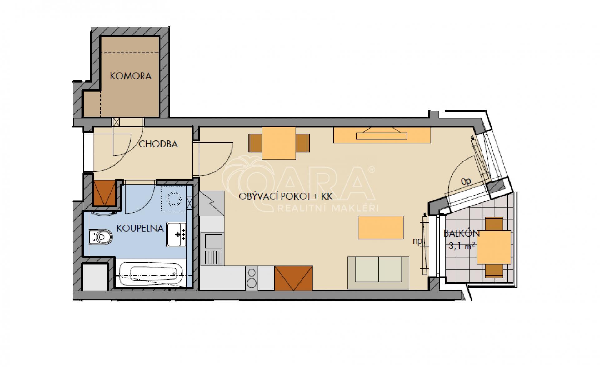 Pronájem byt 1+kk balkon Britská čtvrť Stodůlky Praha wwwondrejkucera.com Ondřej Kučera (20).jpg